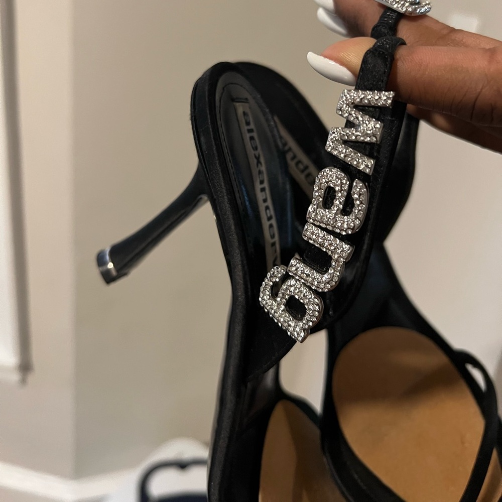Alexander wang  crystal embellished ivy heels